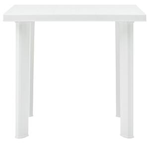 Stół ogrodowy, biały, 80 x 75 x 72 cm, plastikowy