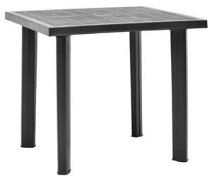 Stół ogrodowy, antracytowy, 80 x 75 x 72 cm, plastikowy
