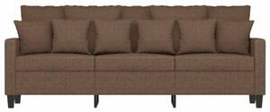Sofa 3-osobowa, brÄ zowa, 180 cm, tapicerowana tkaninÄ
