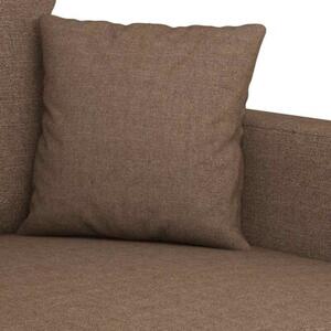 Sofa 3-osobowa, brÄ zowa, 180 cm, tapicerowana tkaninÄ