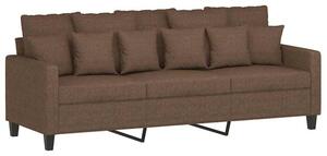 Sofa 3-osobowa, brÄ zowa, 180 cm, tapicerowana tkaninÄ