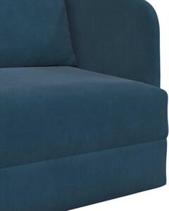Sofa bed niebieski 65 x 80 x 83 cm aksamit