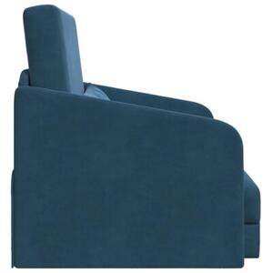 Sofa bed niebieski 65 x 80 x 83 cm aksamit