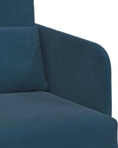 Sofa bed niebieski 65 x 80 x 83 cm aksamit