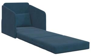 Sofa bed niebieski 65 x 80 x 83 cm aksamit