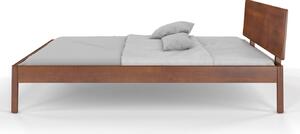 Łóżko drewniane bukowe Visby AMMER / 90x200 cm, kolor orzech