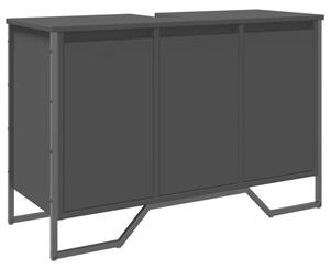 Szafka pod umywalkę, czarna, 91x35x60 cm