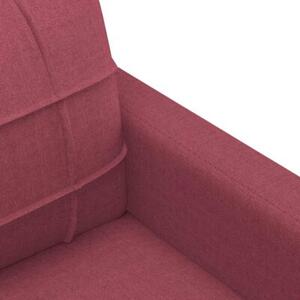 Sofa 2-osobowa, winna czerwieÅ, 120 cm, tapicerowana tkaninÄ