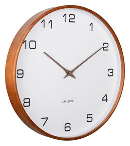 Karlsson 5993WH designerski zegar ścienny, biały,średnica 40 cm