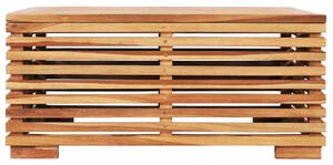 Stolik ogrodowy, 69,5x69,5x31 cm, lite drewno tekowe