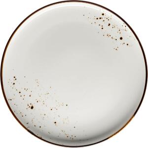 Mäser Płytki talerz Pintar White brązowe kropki 27cm