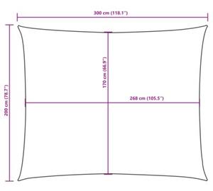 Prostokątny żagiel ogrodowy, tkanina oxford, 2x3 m, pomarańcz
