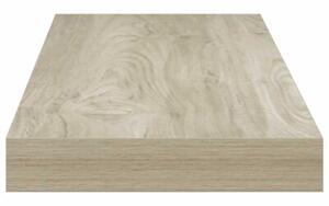 Półki ścienne, 4 szt., kolor dębowy, 60x23,5x3,8 cm, mdf