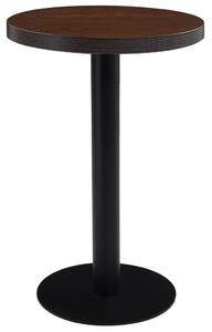 Stolik bistro, ciemnobrązowy, 50 cm, MDF