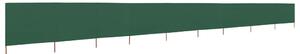 Parawan 9-skrzydłowy z tkaniny, 1200x160 cm, zielony