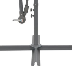 Parasol wiszący z aluminiowym słupkiem, 300 cm, terakota