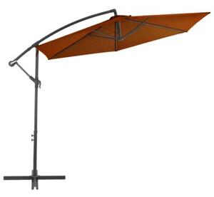 Parasol wiszący z aluminiowym słupkiem, 300 cm, terakota