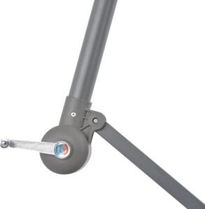 Parasol wiszący z aluminiowym słupkiem, 300 cm, terakota