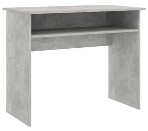Biurko, szarość betonu, 90x50x74 cm, płyta wiórowa