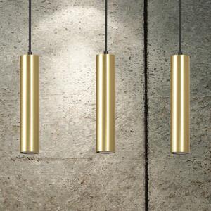 GOLDI 3 WHITE 458/3 spot wiszący złote tuby regulowana wysokość najnowszy design