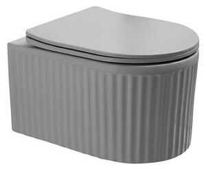 Miska WC HYDROSAN LUMA-MTGR-RIM-03 Owalny Szary mat