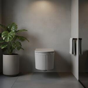 Miska WC HYDROSAN LUMA-MTGR-RIM-03 Owalny Szary mat