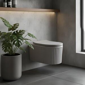 Miska WC HYDROSAN LUMA-MTGR-RIM-03 Owalny Szary mat