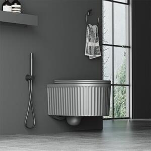 Miska WC HYDROSAN LUMA-MTGR-RIM-03 Owalny Szary mat