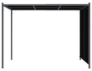 Pergola ogrodowa z chowanym dachem, 3x3 cm, antracytowa