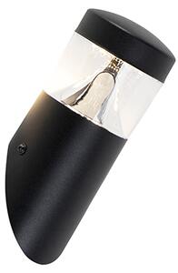 Zewnetrzna Nowoczesny Kinkiet / Lampa scienna zewnętrzny czarny IP44 w tym LED - Roxy Oswietlenie zewnetrzne