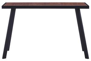 Stół jadalniany, naturalne drewno i czerń, 120x60x75 cm, MDF