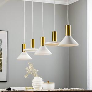 Nowodvorski Lighting Żyrandol Hermanos V 5-punktowa biały/mosiądz