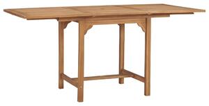 Rozkładany stół ogrodowy, (110-160)x80x75cm, lite drewno tekowe