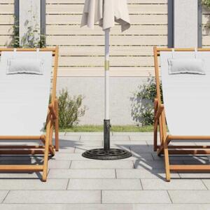 Podstawa pod parasol, zielona, 44x44x31 cm, żeliwo