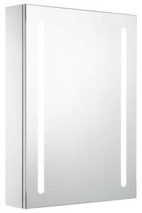 Szafka łazienkowa z lustrem i LED, 50 x 13 x 70 cm