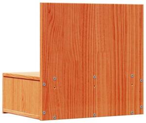 Stolik nocny woskowy brÄ z 42 x 32,5 x 40 cm lite drewno sosnowe