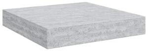 Półki ścienne, 2 szt., szarość betonu, 23 x 23,5 x 3,8 cm, mdf