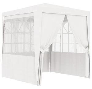 Namiot imprezowy ze ściankami, 2,5x2,5 m, biały, 90 g/m²