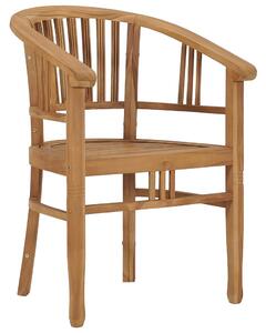 Krzesła ogrodowe, 2 szt., lite drewno tekowe