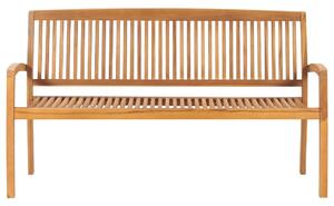 3-osobowa ławka ogrodowa, 159 cm, lite drewno tekowe