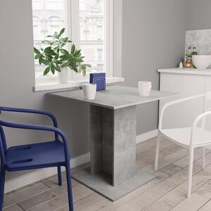Stół jadalniany, betonowy szary, 80 x 80 x 75 cm, płyta wiórowa