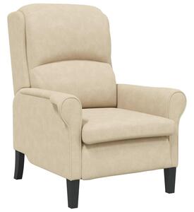 Fotel kremowy 76 x 94 x 102 cm mikrofibra