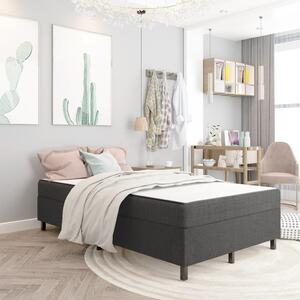 Łóżko kontynentalne, szare, tapicerowane, 120x200 cm