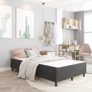 Łóżko kontynentalne, szare, tapicerowane, 120x200 cm