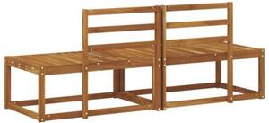 Sofa końcowa na zewnątrz 2 sztuka naturalny 182,5 x 63 x 73 cm