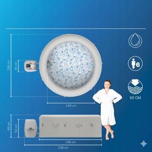 Dmuchany Basen z Hydromasażem Bestway Lay-Z-Spa Paris 6003U 6osób 4 LED