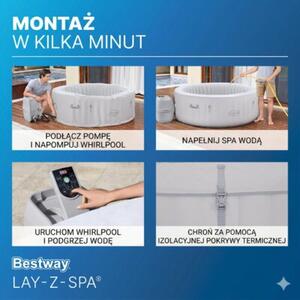 Dmuchany Basen z Hydromasażem Bestway Lay-Z-Spa Paris 6003U 6osób 4 LED