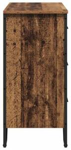 Komoda z szufladami 2 szt. stare drewno 91 x 35,5 x 74,5 cm