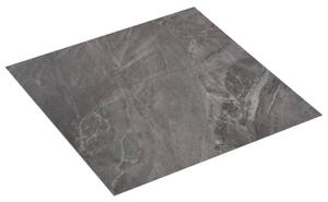 Samoprzylepne panele podłogowe z PVC, 5,11 m², czarne ze wzorem