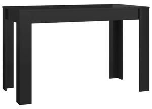 Stół na wysoki połysk, czarny, 120x60x76 cm, płyta wiórowa